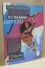 1996 TAKAMINE guitar print ad - features BADI ASSAD 