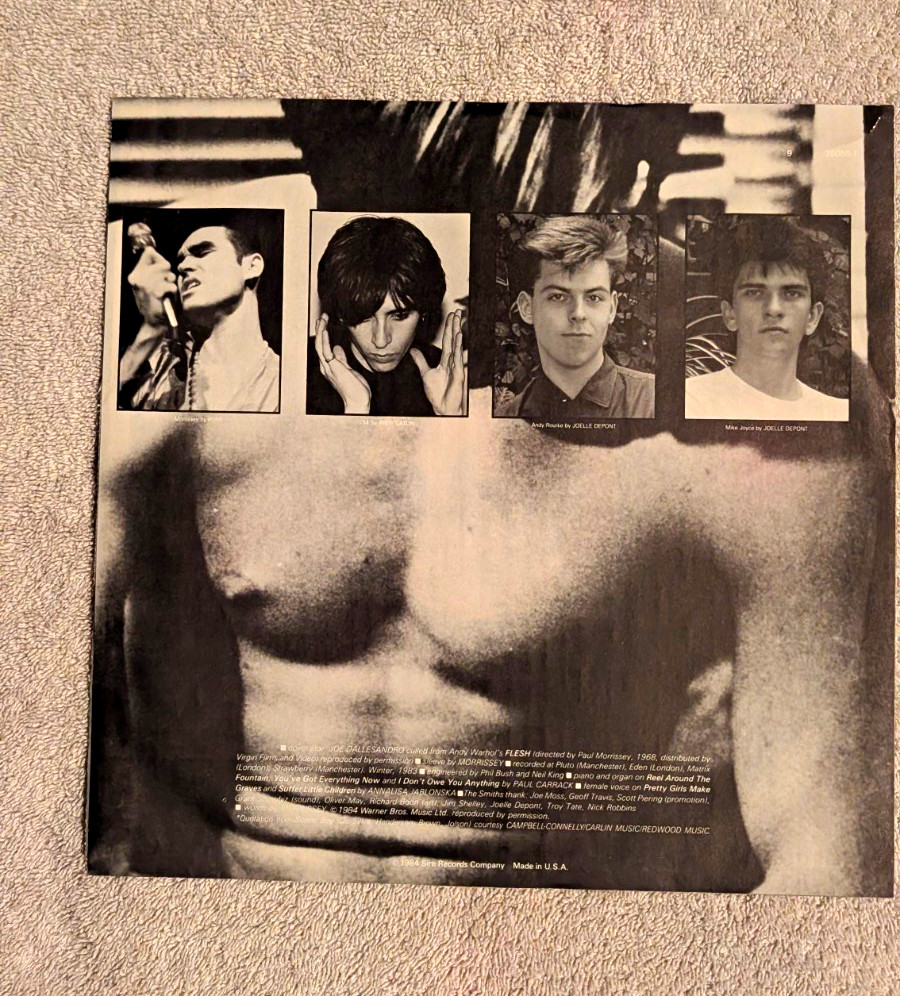 THE SMITHS SELF-TITLED Vinyl LP ORIG 1984 US SIRE 1-25065 w/Lyrics Inner- VG+/VG