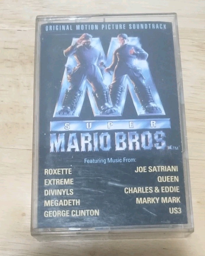 Vtg Super Mario Bros. Motion Picture Soundtrack Cassette Album (Capitol, 1993)