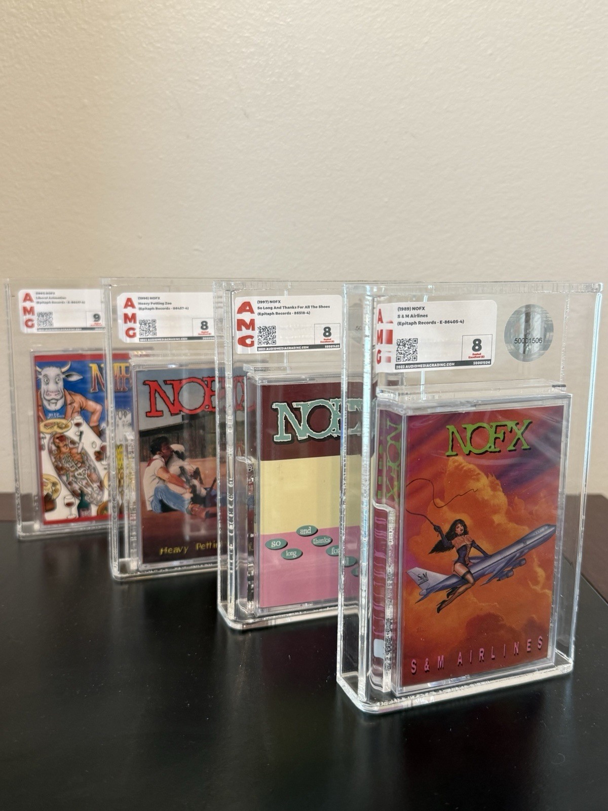 Lot Of 4 NOFX Cassettes AMG New Sealed S&M Airlines Heavy Petting Liberal Rare