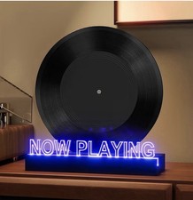 Now Playing Vinyl Record Stand- with 7 Color Changing Lights,Stylish Accent picture
