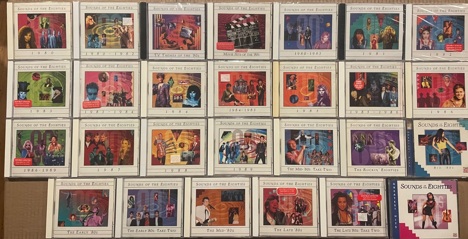 TIME LIFE MUSIC - SOUNDS OF THE EIGHTIES 29 CD LOT 80's - SOME STILL SEALED 