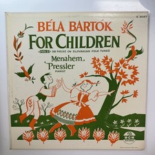 For Children Vol 2 LP Vinyl Record Bela Bartok | Menahem Pressler MGM E3047 picture