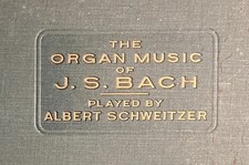 J.S. BACH - ORGAN MUSIC. Schweitzer VOL. ONE • 5 EX CLASSICAL Shellac LPs OOAK picture