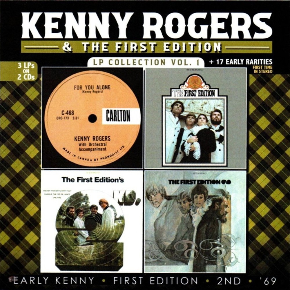 KENNY ROGERS - 3 LPs on 2 CDs + 17 Rarities (Sealed 2-CD Set, 2025) 50 Tracks