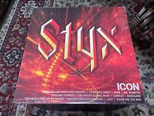 STYX “ICON” WALMART EXCLUSIVE, ORANGE VINYL LP, ALL THE HITS, NEW SEALED picture