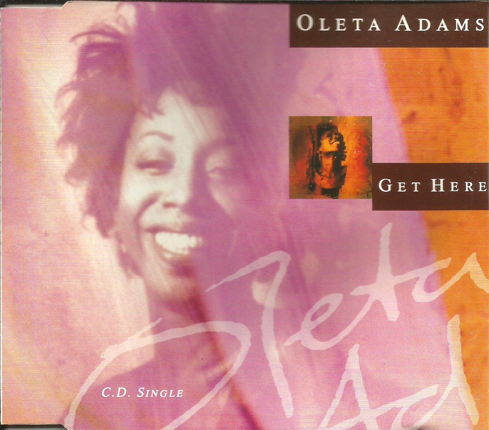 OLETA ADAMS Get Here w/ LIVE & UNRELEASE trk Europe CD Single SEALED USA seller