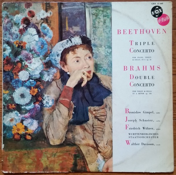 Bronislaw Gimpel, Joseph Schuster, Friedrich Wührer, Beethoven - Triple Concert