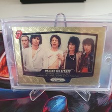 2025 Panini Prizm The Rolling Stones Behind the Scenes Gold Superfractor # 5/5 picture