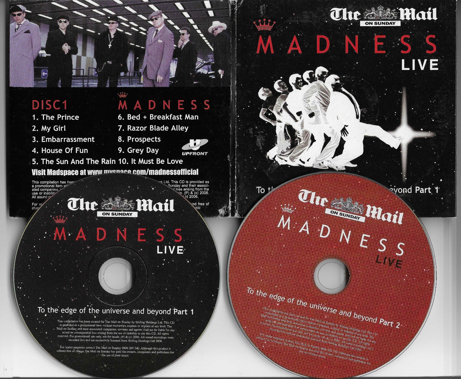 MADNESS Limited RARE LIVE 20 TRX Newspaper EUROPE PROMO 2 CD USA Seller 2006
