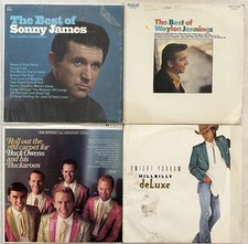 Country vinyl LP lot - Sonny James - Waylon Jennings - Buck Owens- Dwight Yoakam picture