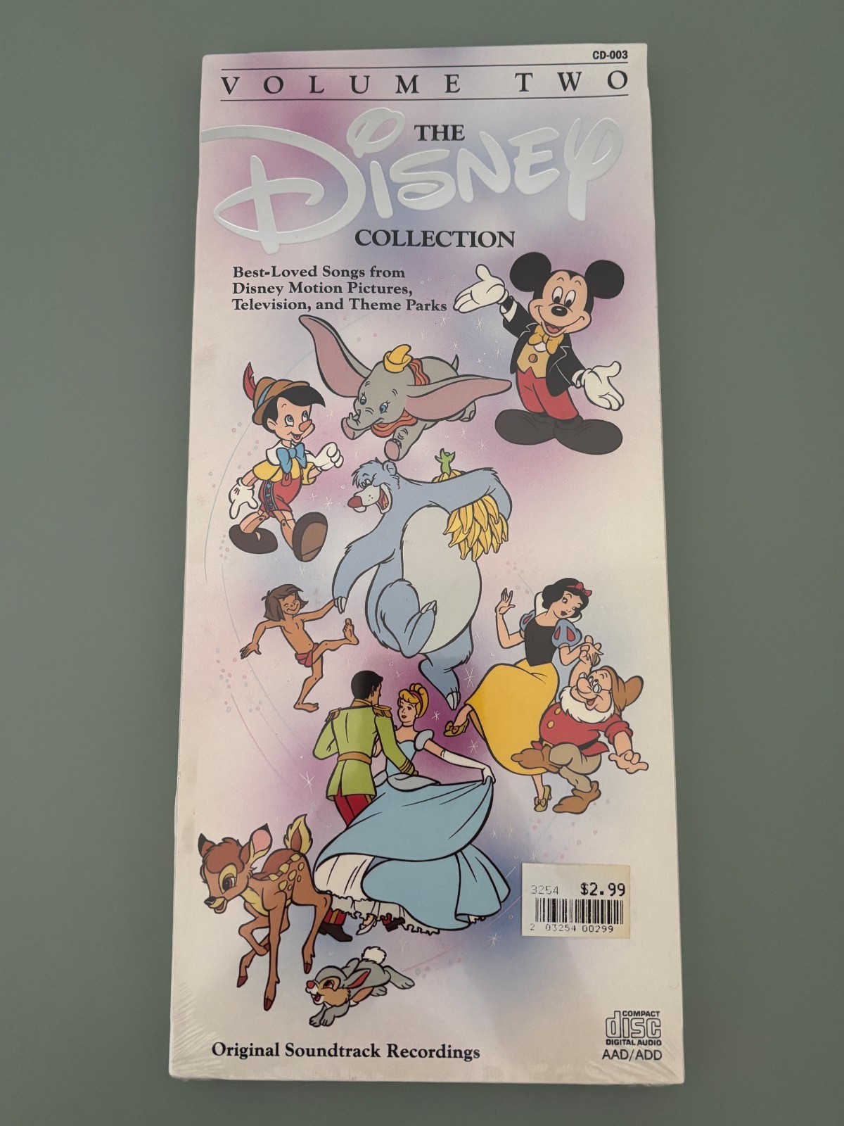 The Disney Collection Volume Two Longbox CD 24 Tracks Best Loved Songs NEW