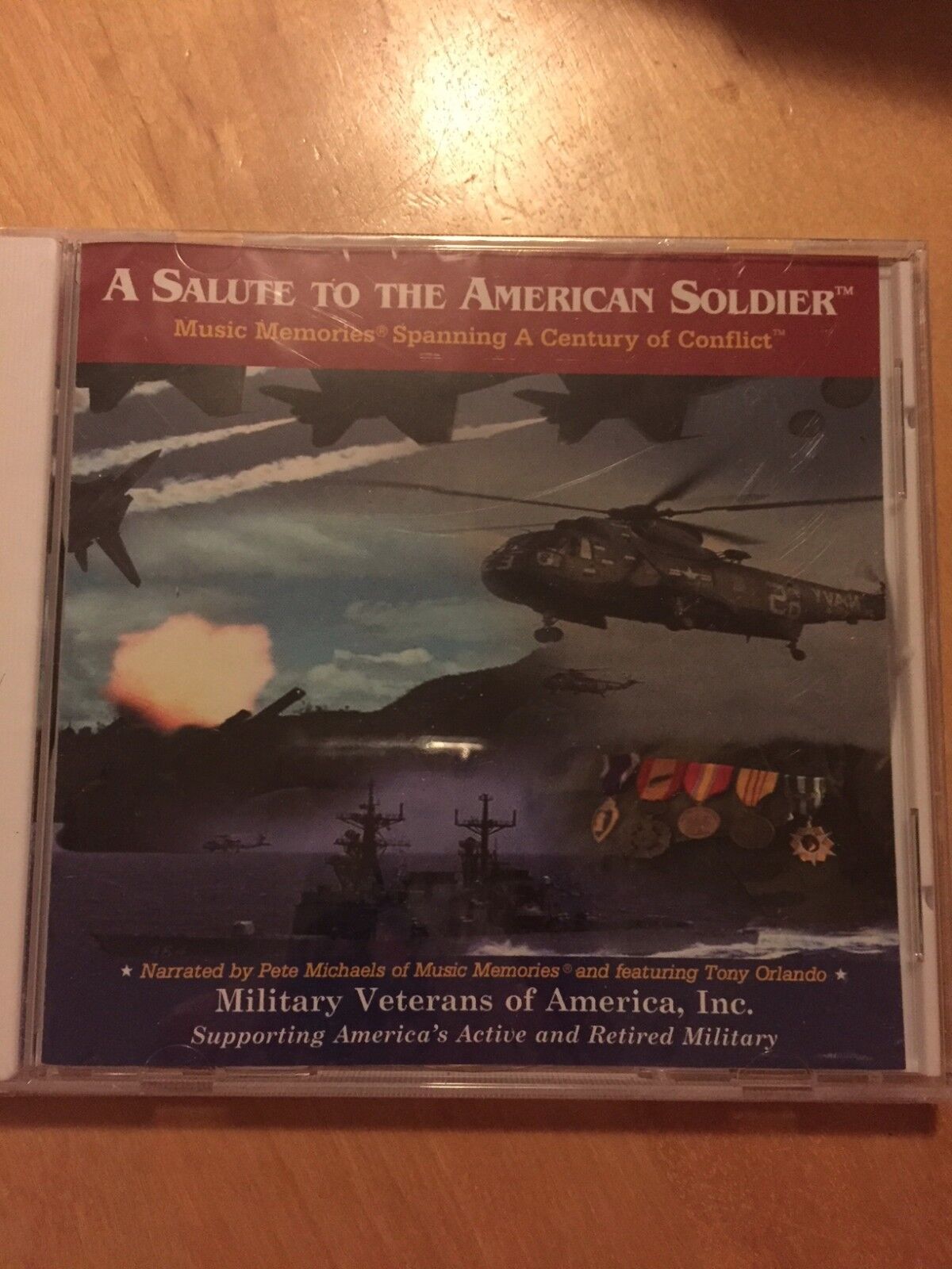 A SALUTE TO THE AMERICAN SOLDIER CD Military Veterans Of America, Inc RARE