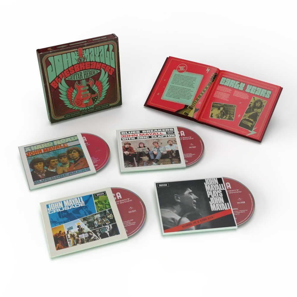 JOHN MAYAL BLUESBREAKERS - Guitar Heroes. Decca Years (2026) 4 CD+BOOK Pre Sale
