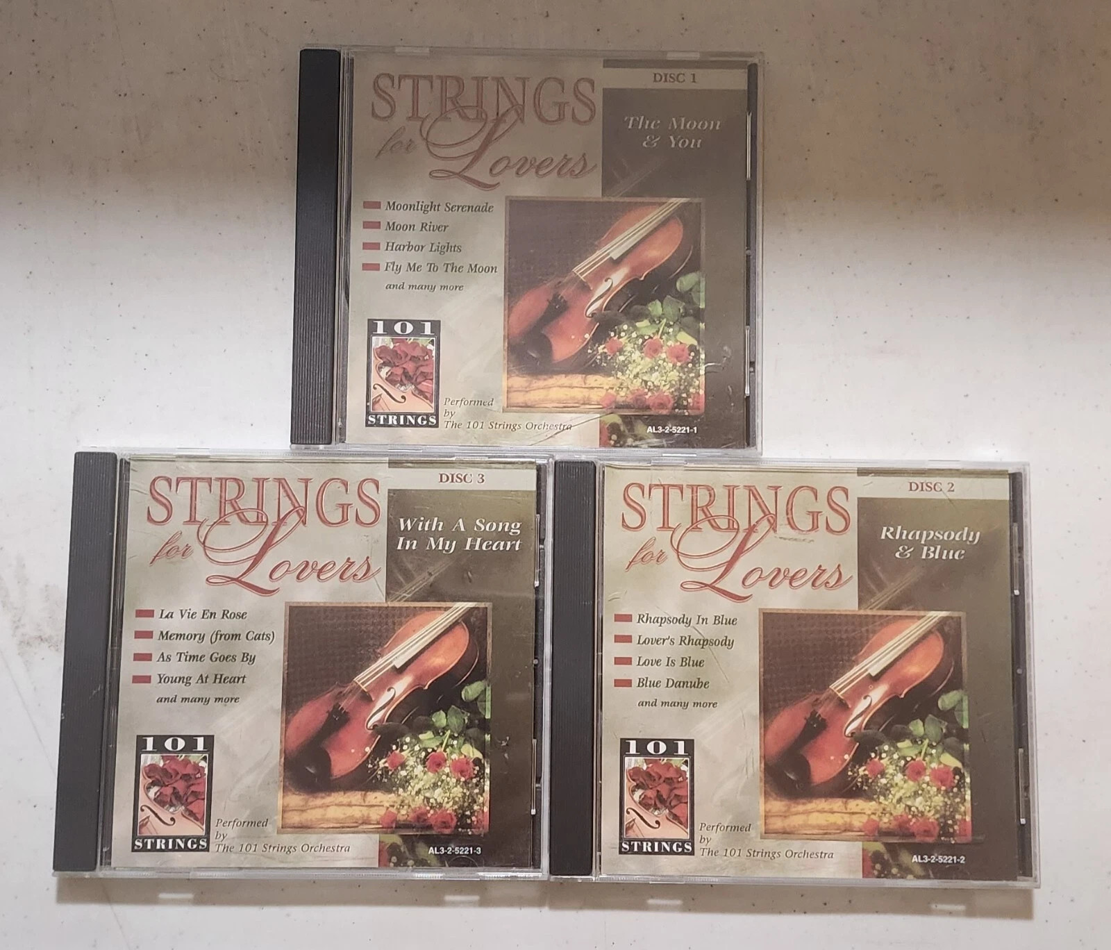 101 STRINGS - Strings For Lovers - 3 DISC SET CD Audio, Mint Condition 3 CDs