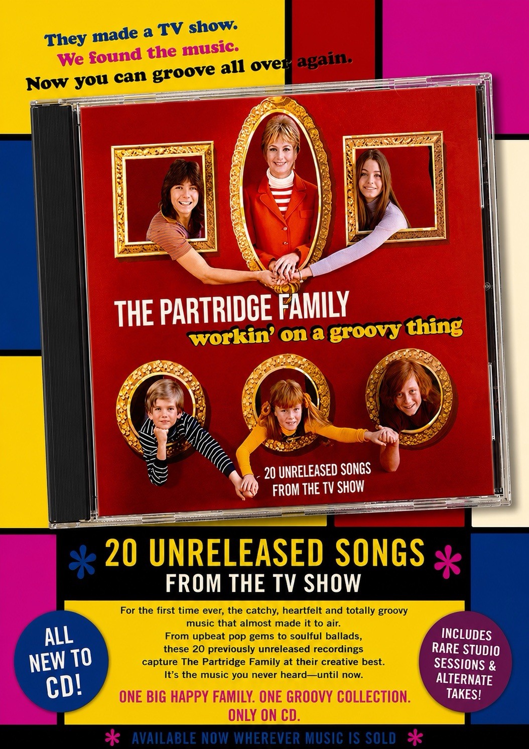 THE PARTRIDGE FAMILY * Workin' On A Groovy Thing CD * unreleased