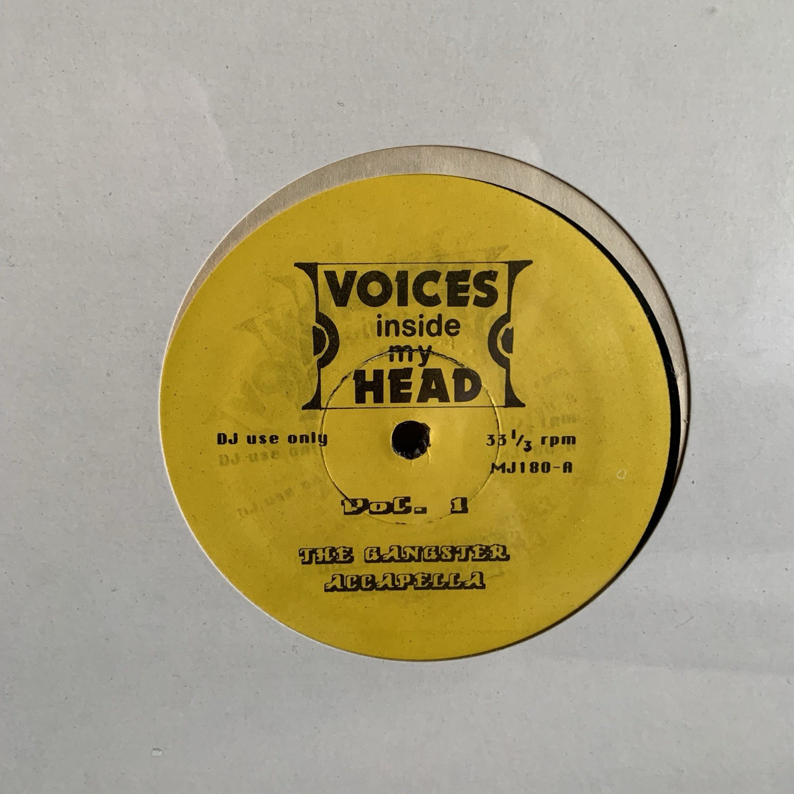 Vintage Rare Sealed Underground Gangster Rap LP Voices Inside My Head