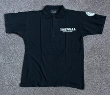 Very, VERY rare “THE WALL 1990” black polo shirt.  LEVI Size L - NEVER BEEN WORN picture