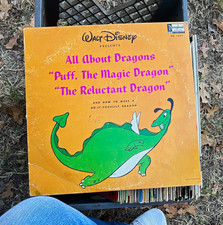 Disneyland Records Disney All About Dragons Story Vinyl LP Record 1963 picture