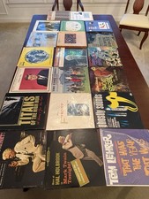 20 Vintage LP Lot Spoken Word Horror Halloween Frost Hitchcock Sound Effects picture