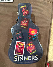 IMAX Sinners Collectible Metal Guitar Tin Carry Case w/ Handle & Latches NEW picture