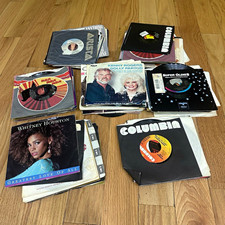 Vintage 7” Vinyl Records Lot – 120 Records picture