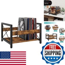 ELITEROO Vinyl Record Holder, Wooden Record Crate Fits 7 -12 Records ELR-CPJ picture