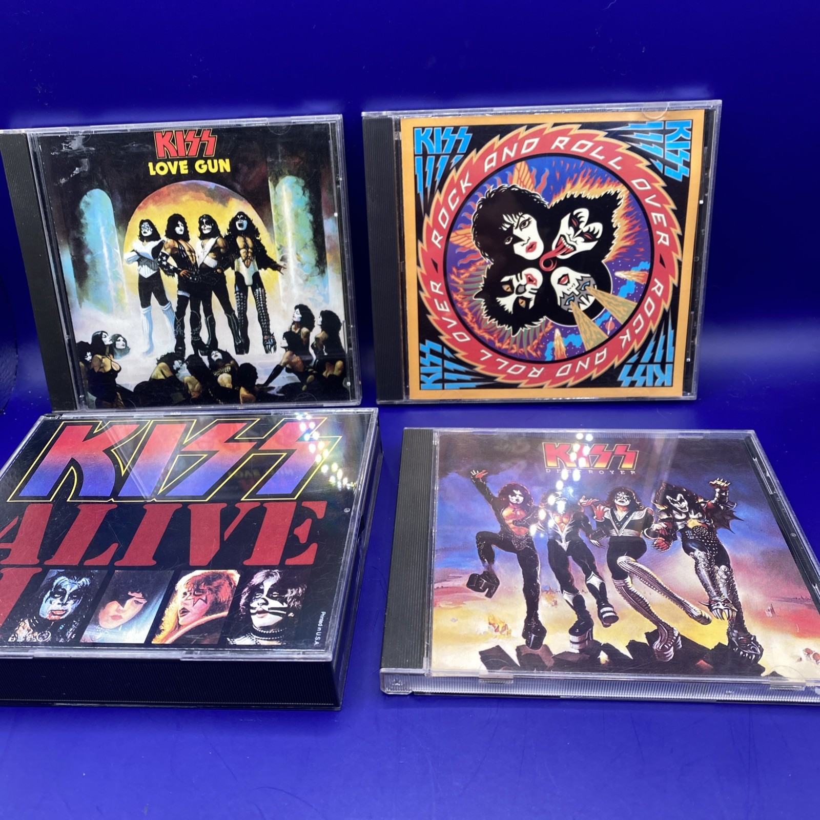 Kiss Band Music Cds Lot Of 4