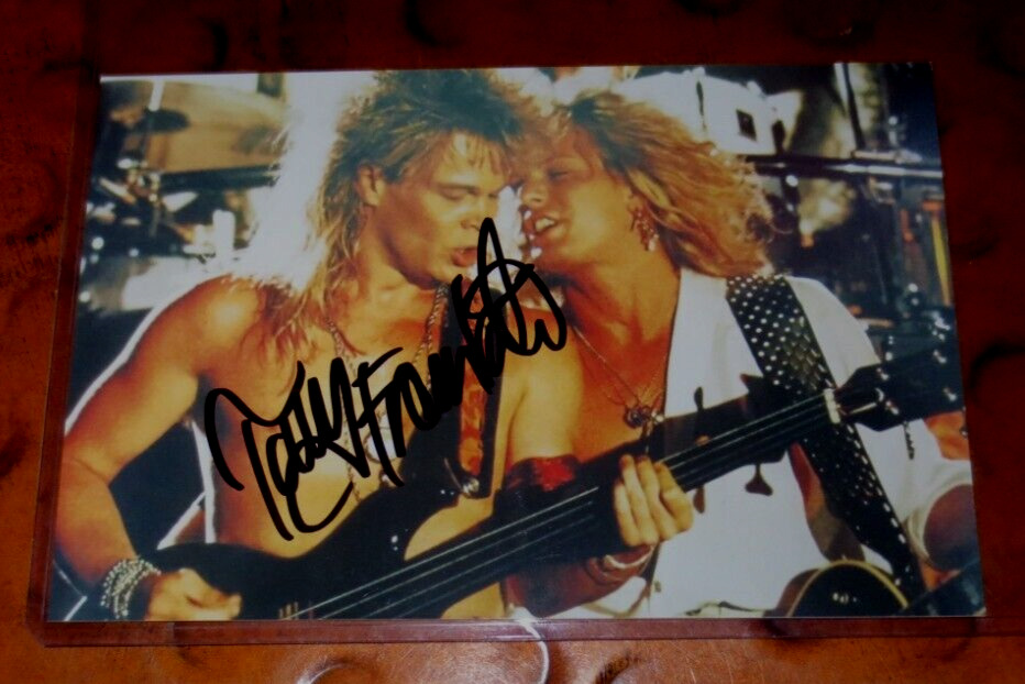 Tony Franklin Bassist Bass Guitar signed autographed photo The Firm Blue Murder
