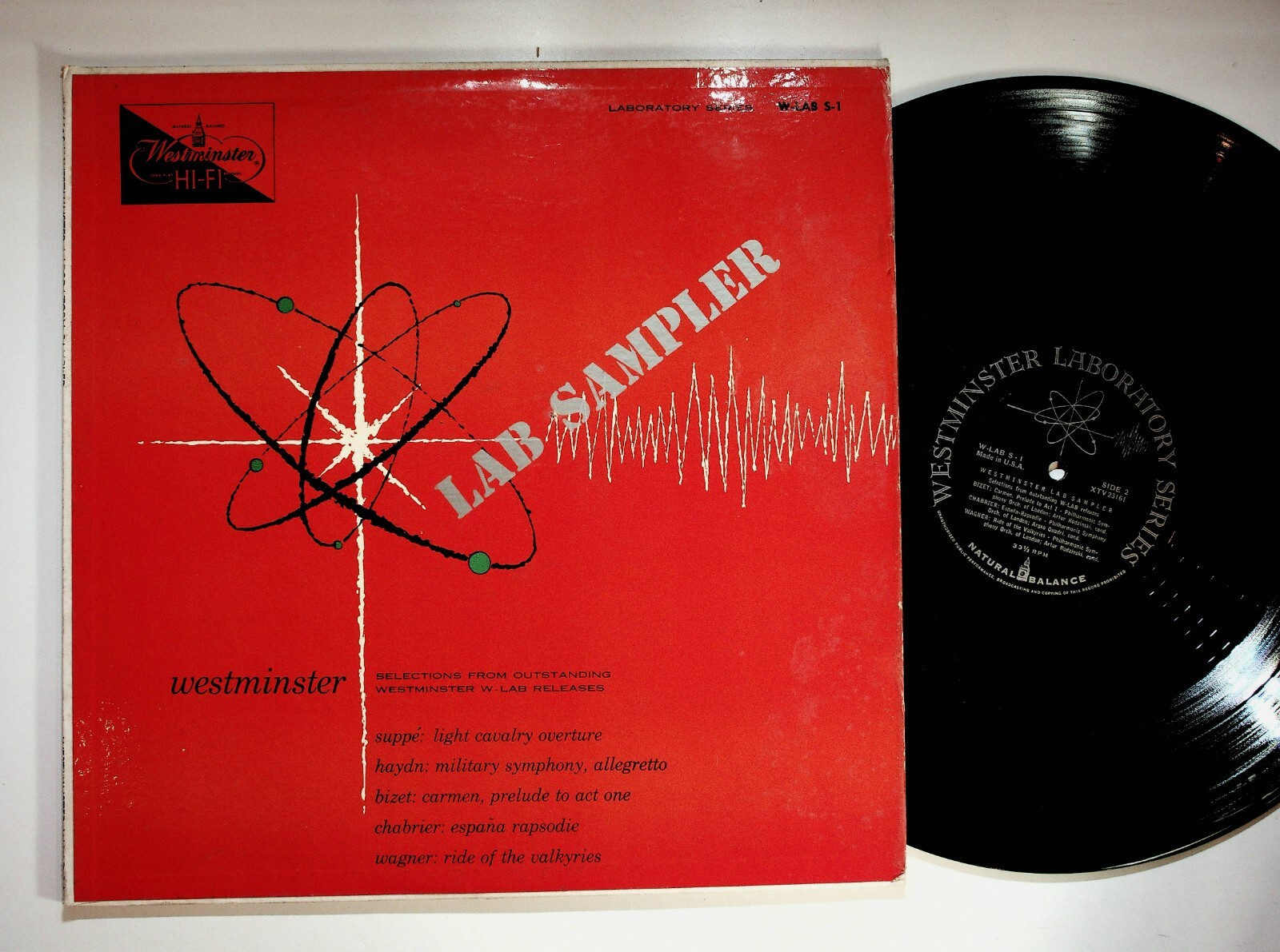 1956 Westminster Lab Sampler Vinyl LP Record VG+