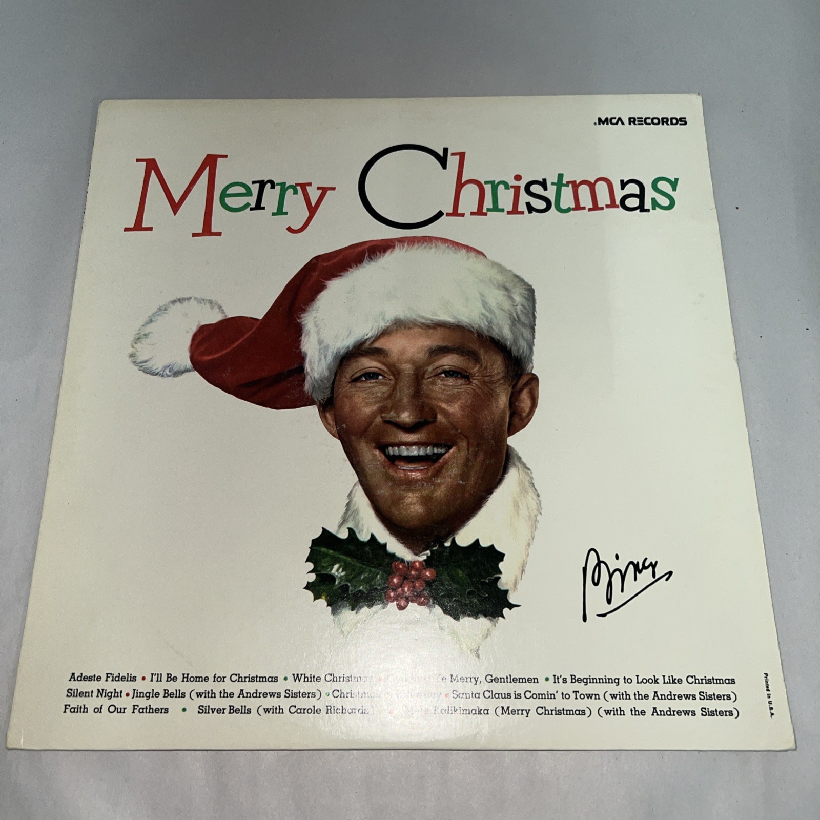 Bing Crosby - Merry Christmas LP MCA Records MCA-15024 1973 Pressing