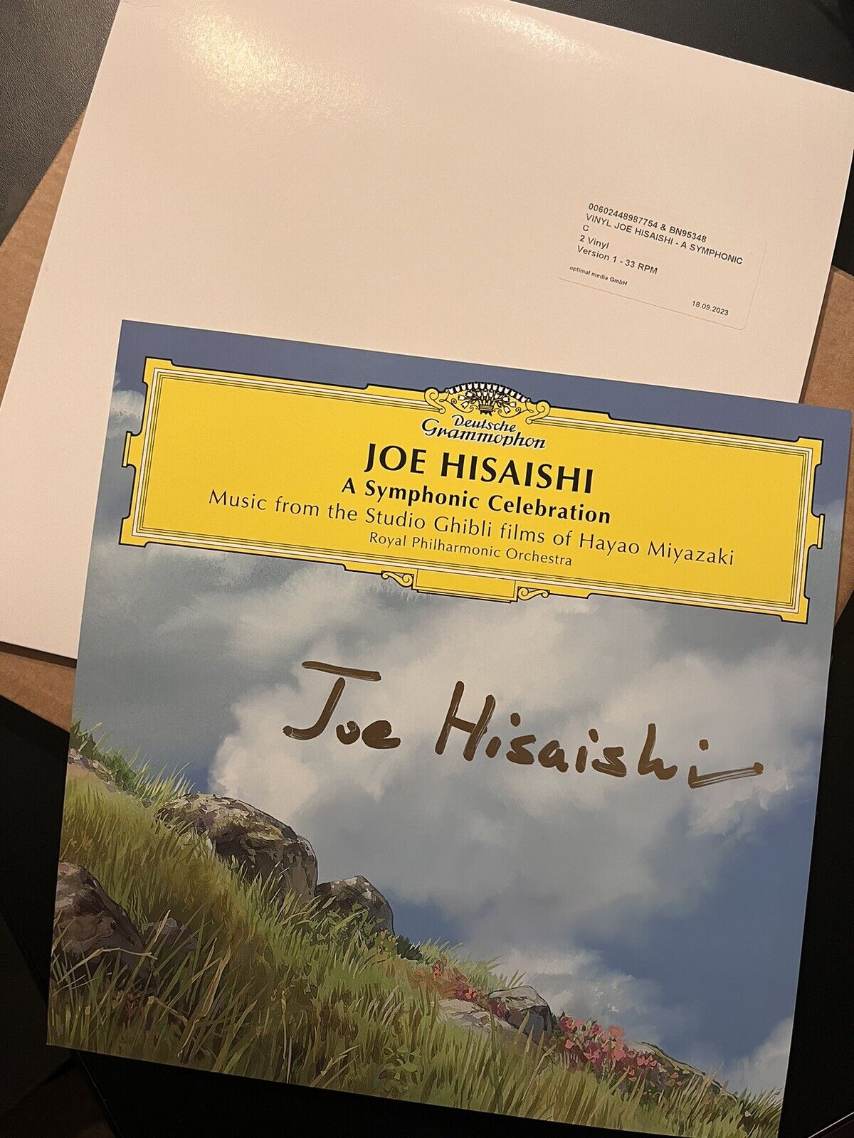 JOE HISAISHI A Symphonic Celebration 2LP Vinyl Signed LTD of 200