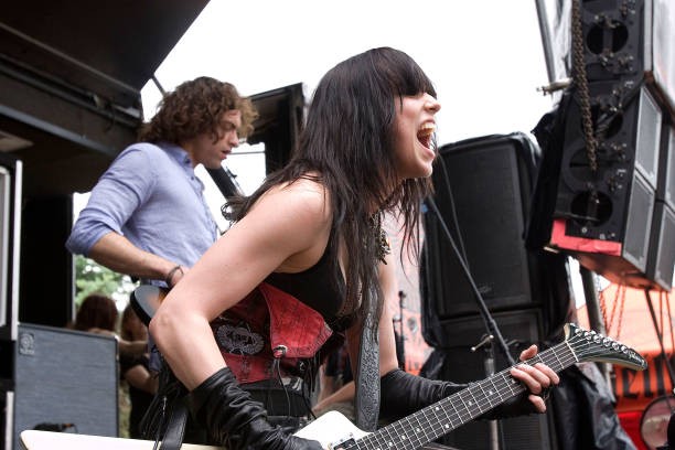 Lzzy Hale and Josh Smith of Halestorm during the 2009 Rock On The - Old Photo