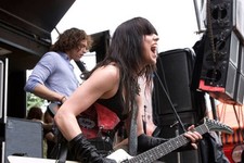 Lzzy Hale and Josh Smith of Halestorm during the 2009 Rock On The - Old Photo picture