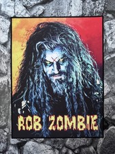 LARGE SEW ON PRINTED JACKET BACK PATCH ~ 11 x 14.5 INCHES ~ ROB ZOMBIE picture