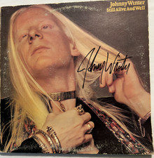 Johnny Winter - Still Alive & Well - OG 1971 LP Autographed Cover only no vinyl picture