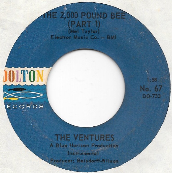 THE VENTURES The 2000 Pound Bee on Dolton surf fuzz 45 HEAR