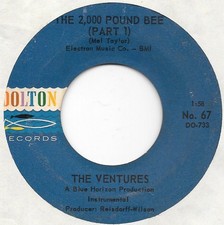 THE VENTURES The 2000 Pound Bee on Dolton surf fuzz 45 HEAR picture