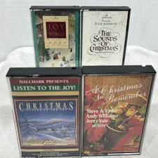 4 Vintage Christmas Cassette Tapes - 3 Hallmark Cards, Inc. & 1 CBS Special picture