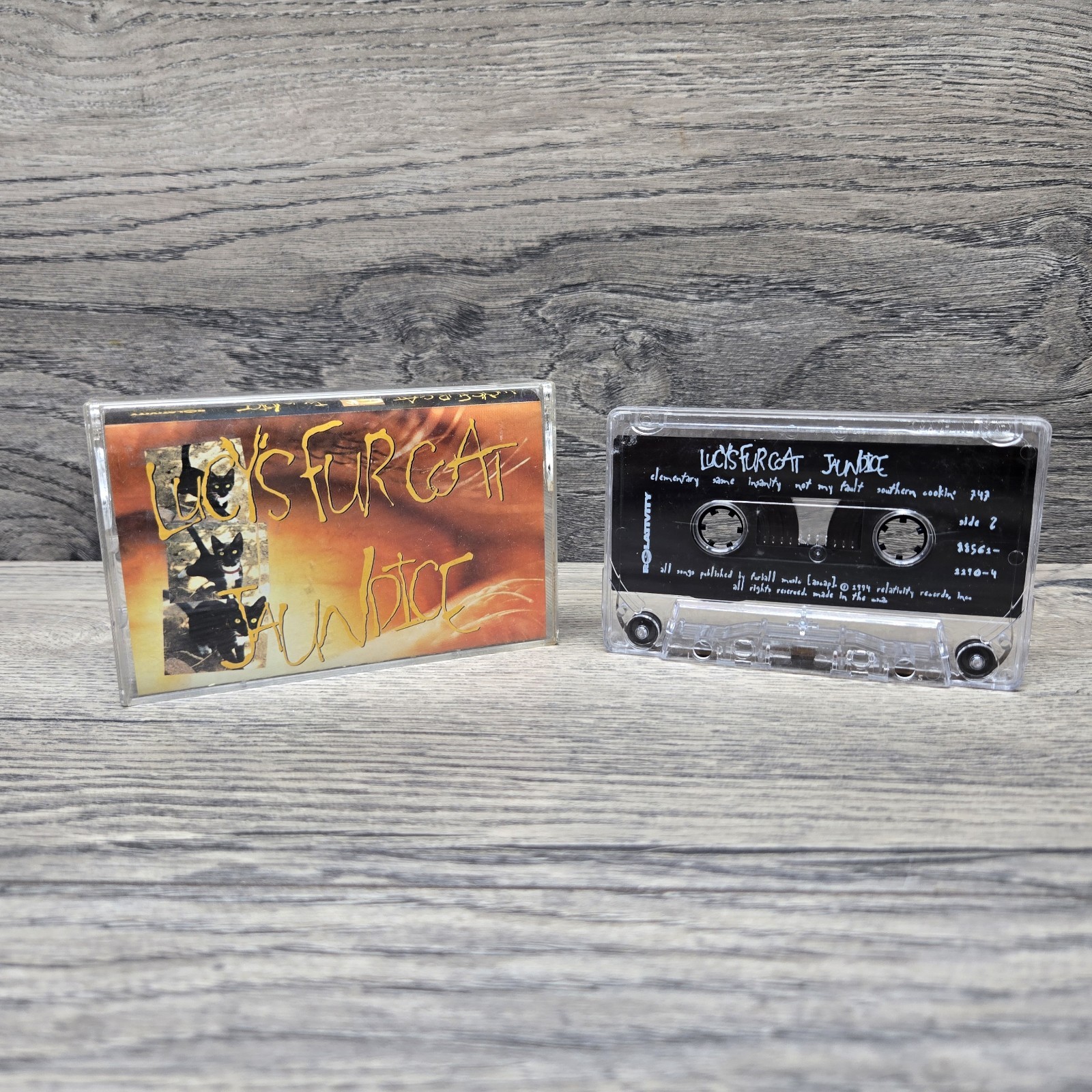 Vintage 1994 Lucy\'s Fur Coat - Cassette - Jaundice Relativity Records Rare