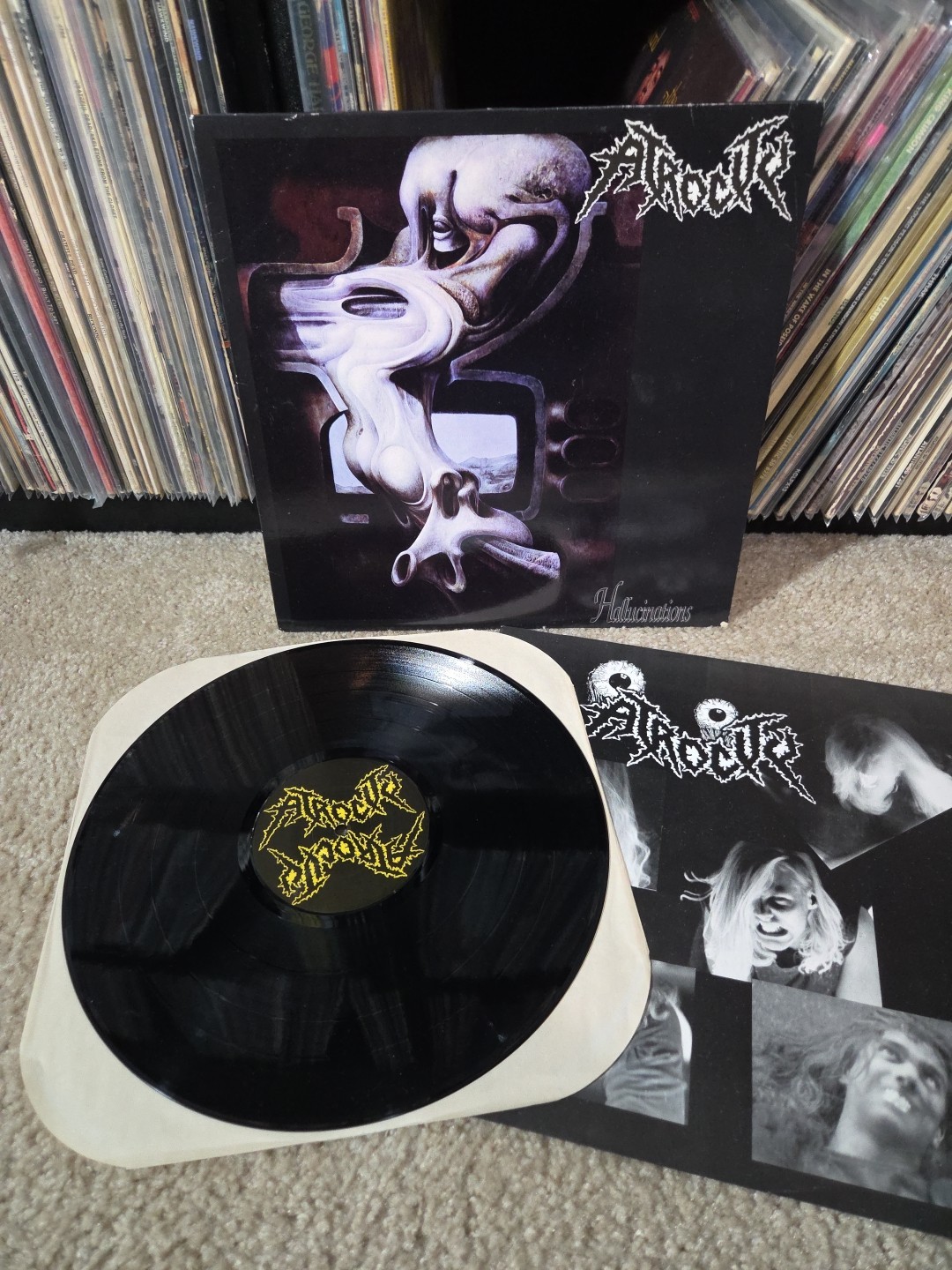 Atrocity Hallucinations Lp Vinyl 1990 1st German Press W/Insert VG+/VG+ Wax