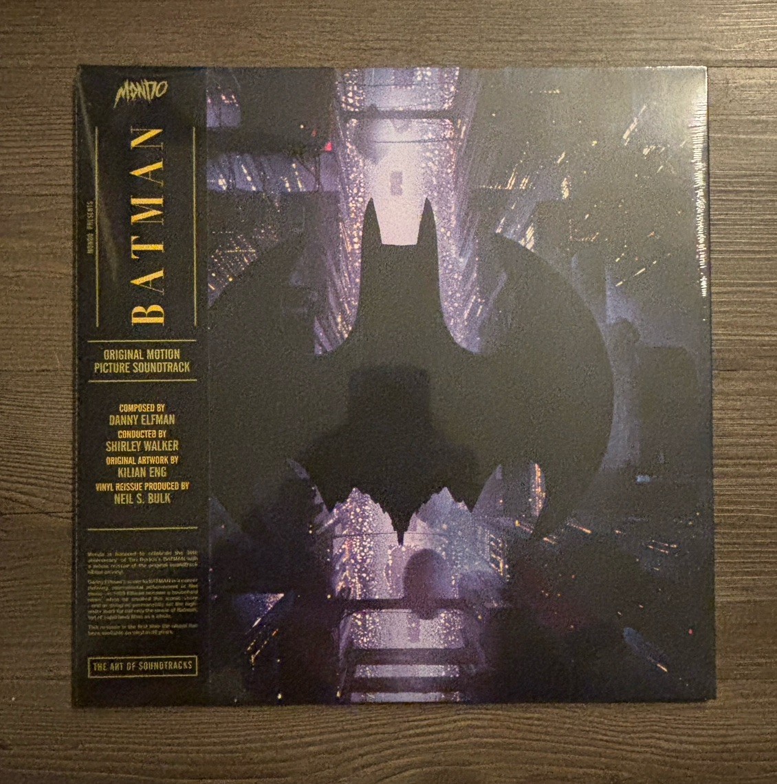 BATMAN 1989 Original Motion Picture Soundtrack LP Vinyl MONDO Black Purple Split