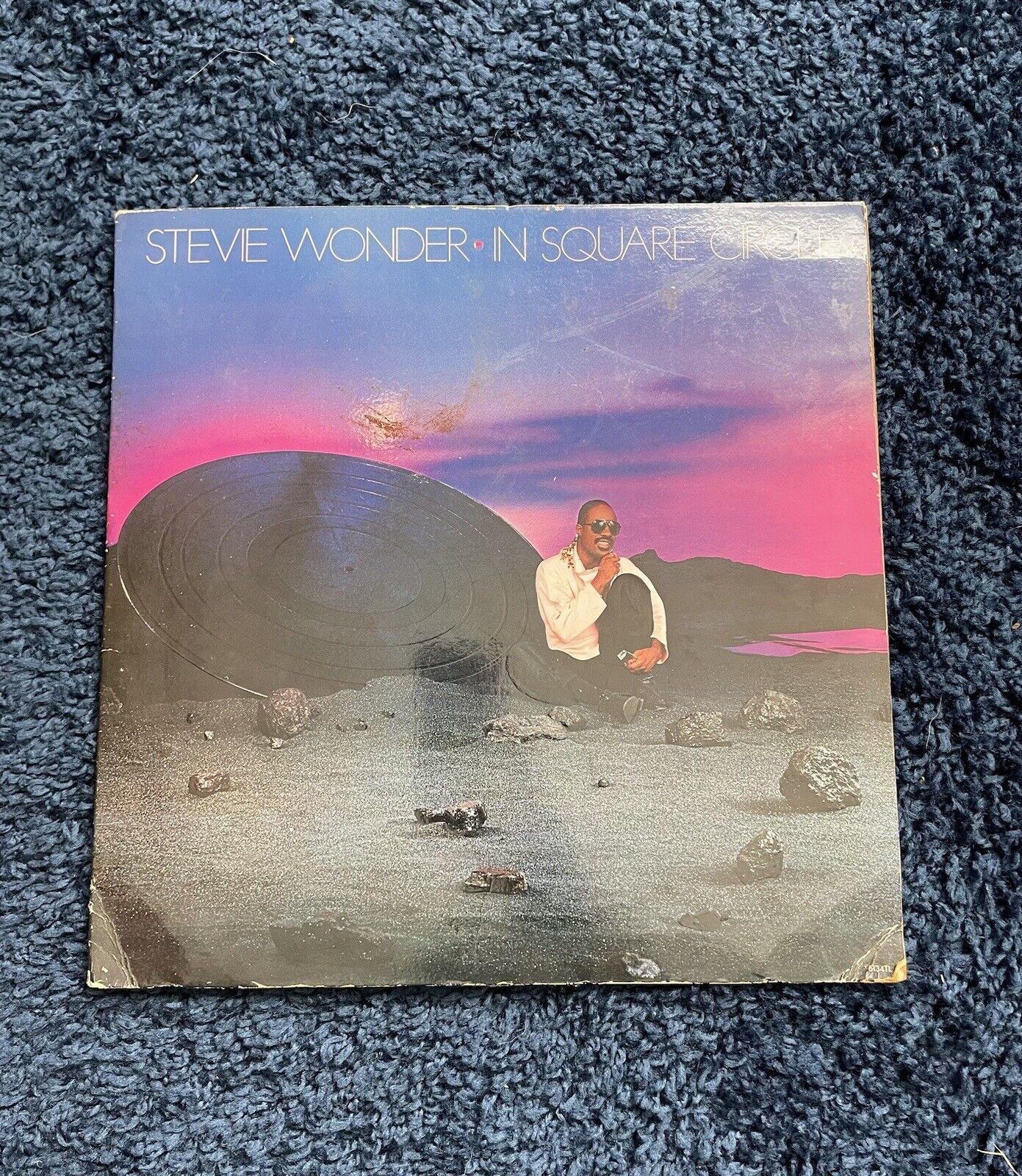 STEVIE WONDER•IN SQUARE CIRCLE  1985 RARE VINTAGE LP RECORD VINYL