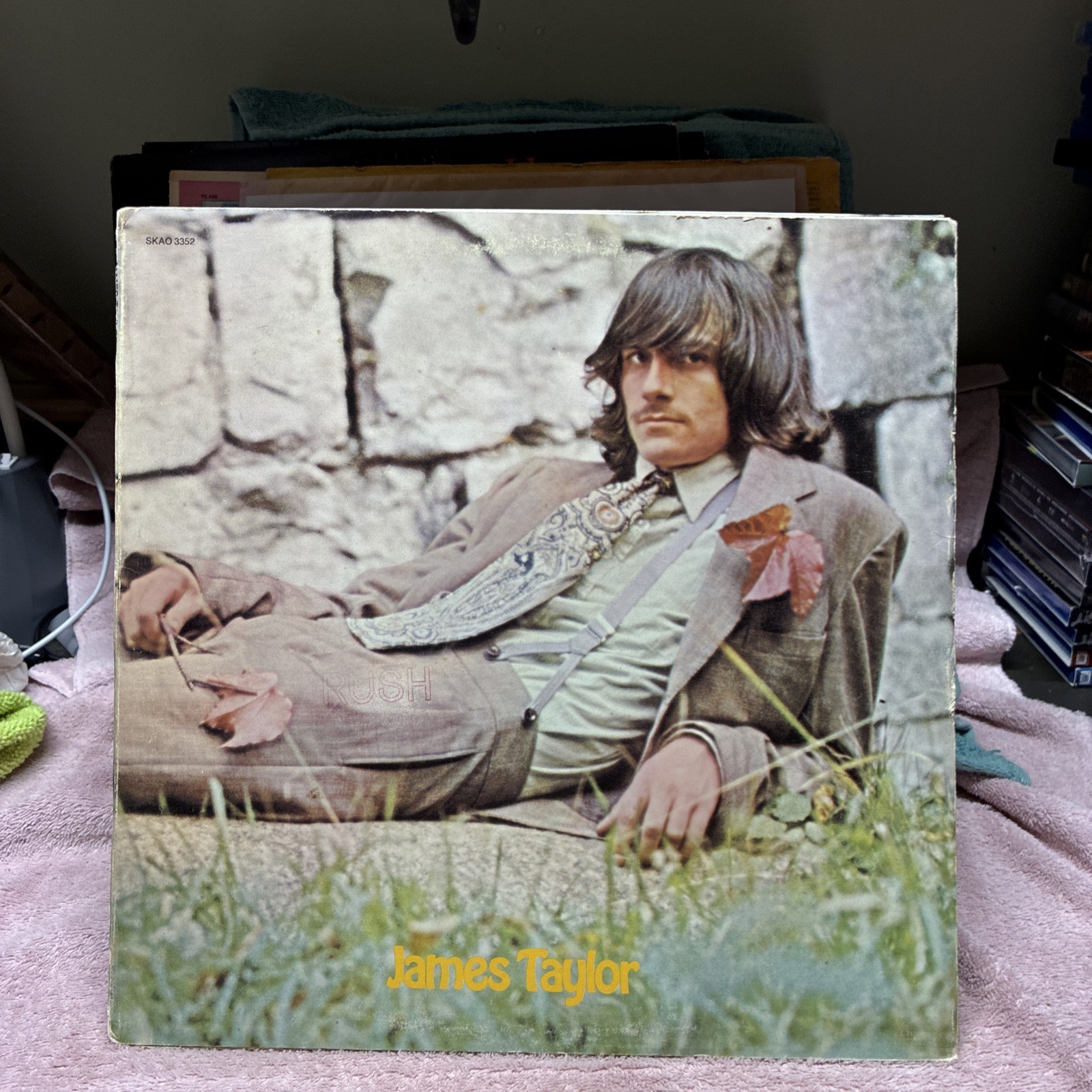 Vintage 1968 LP James Taylor Self-Titled Vinyl Apple SKAO 3332