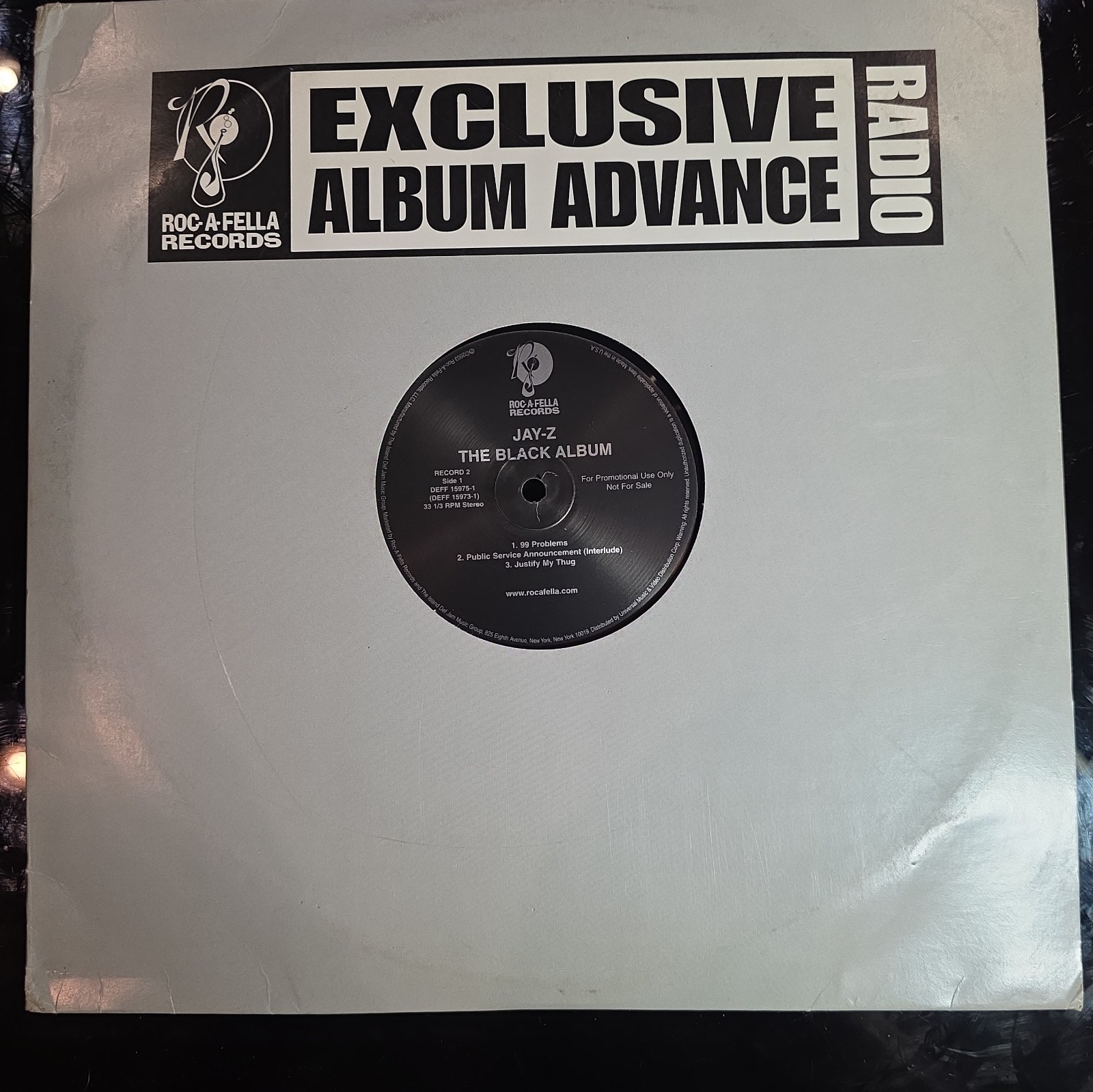 JAY-Z - The Black Album - 2003 EXCLUSIVE ALBUM ADVANCE RADIO PROMO 2xLP Clean