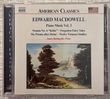 American Classics Edward MacDowell & James Barbagallo Piano Music Vol. #3 Rare. picture