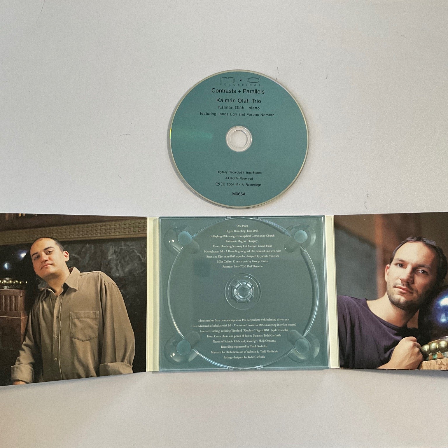 Kálmán Oláh Trio - Contrasts + Parallels CD 2004 Jazz MA Recordings audiophile