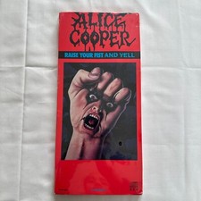 Original VINTAGE Long Box 1987 Alice Cooper Raise Your Fist And Yell CD - SEALED picture