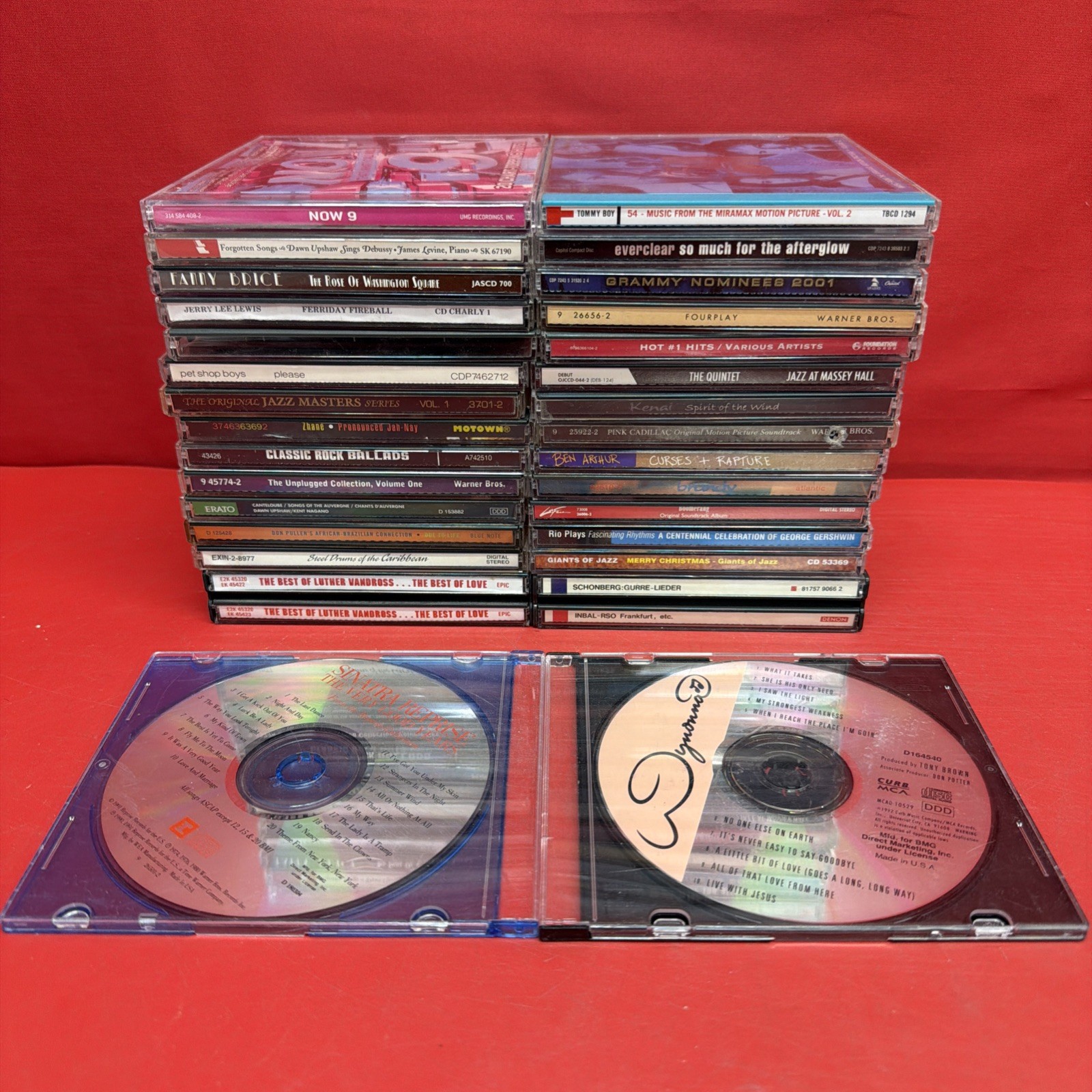 Mixed Lot 30 CDs Rock Pop Jazz Pet Shop Boys Everclear Luther Vandross Fourplay