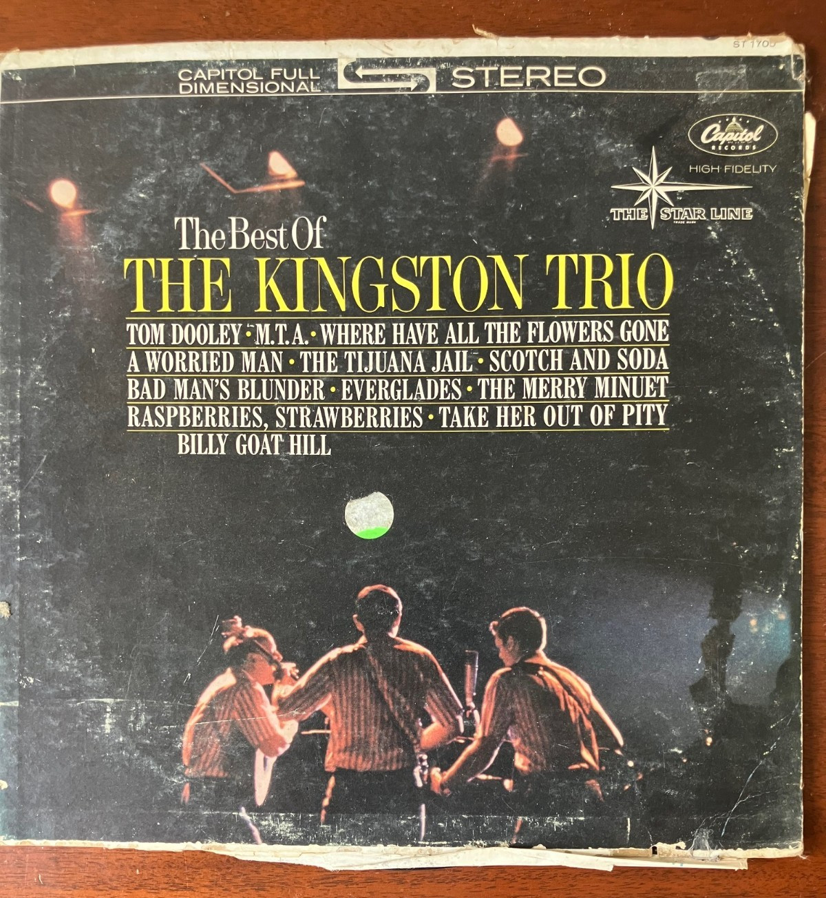 Set of 3 Vintage THE KINGSTION TRIO Vinyl Records Albums 2 AUTOGRAPHED GC